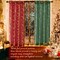 Christmas Curtains for Living Room,Red Curtains 84 Inch Length 2 Panels Set,Cortinas De Navidad para Sala
